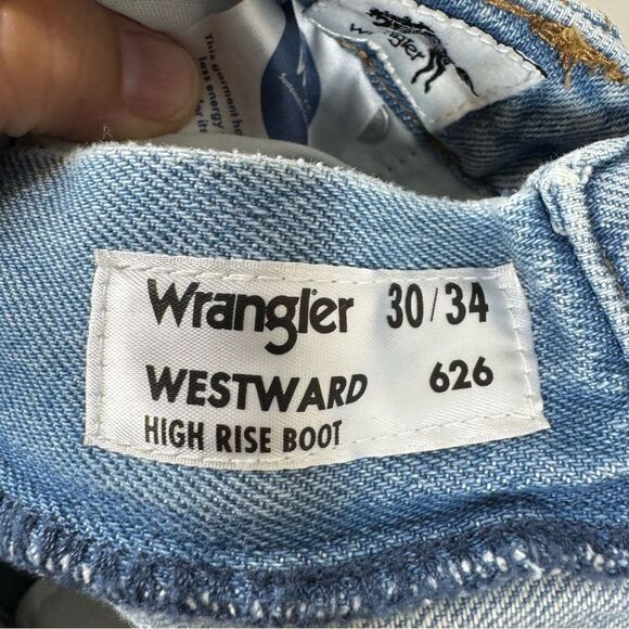 Wrangler Westward 626 High Rise Boot Cut Jeans Sunshine Embroidery Women’s 30x34 - Picture 7 of 8